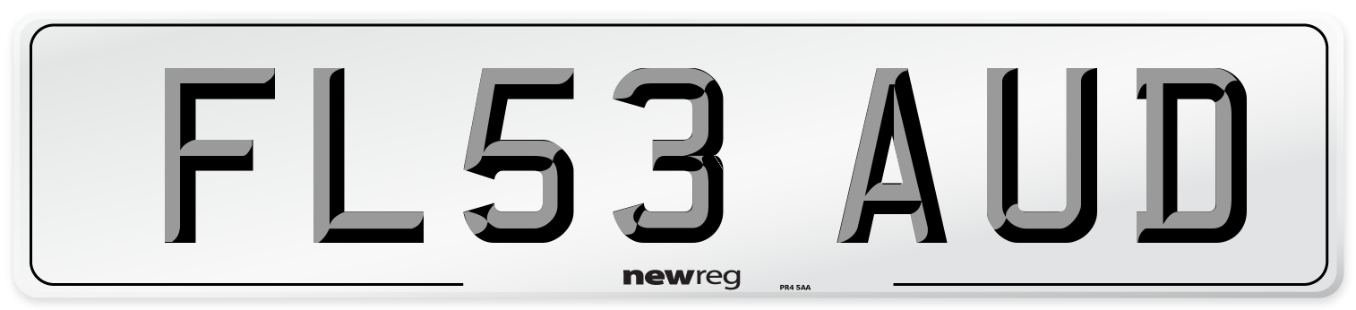 FL53 AUD Number Plate from New Reg